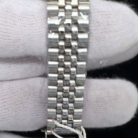 Casiru Ladies Rhinestone Bezel w/Pink Shell Dial Quartz Watch Stainless Bracelet - Picture 5 of 11